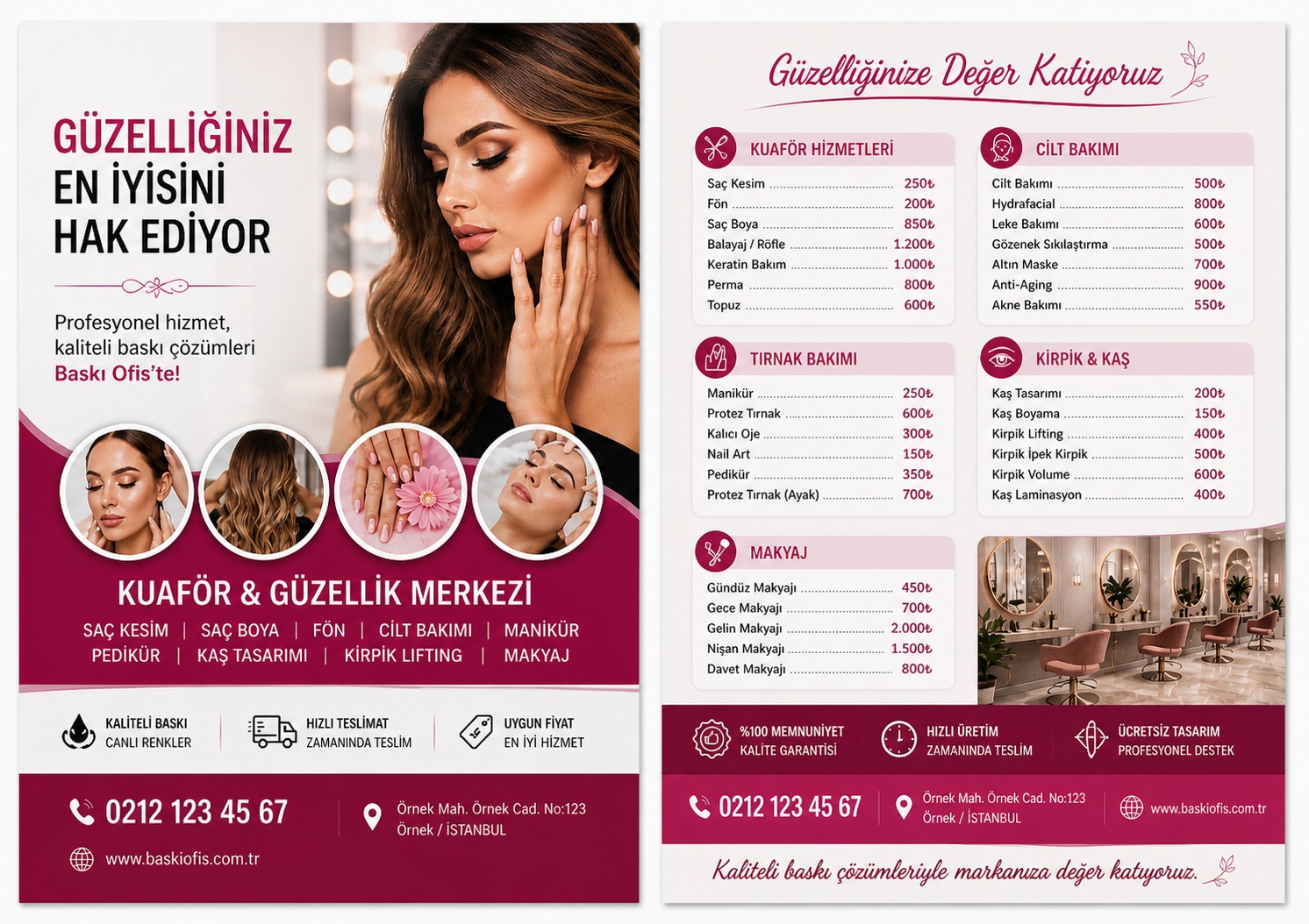 Kuaför & Güzellik Broşürü