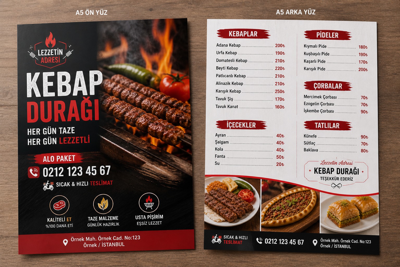 Kebapçı & Restoran Broşürü